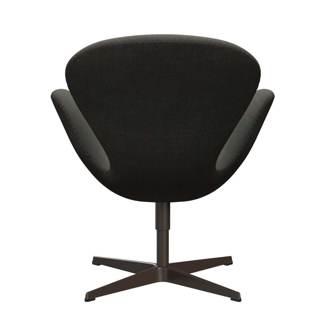 Fritz Hansen Swan Chair, Brown Bronze/Rime Dark Grey/Khaki