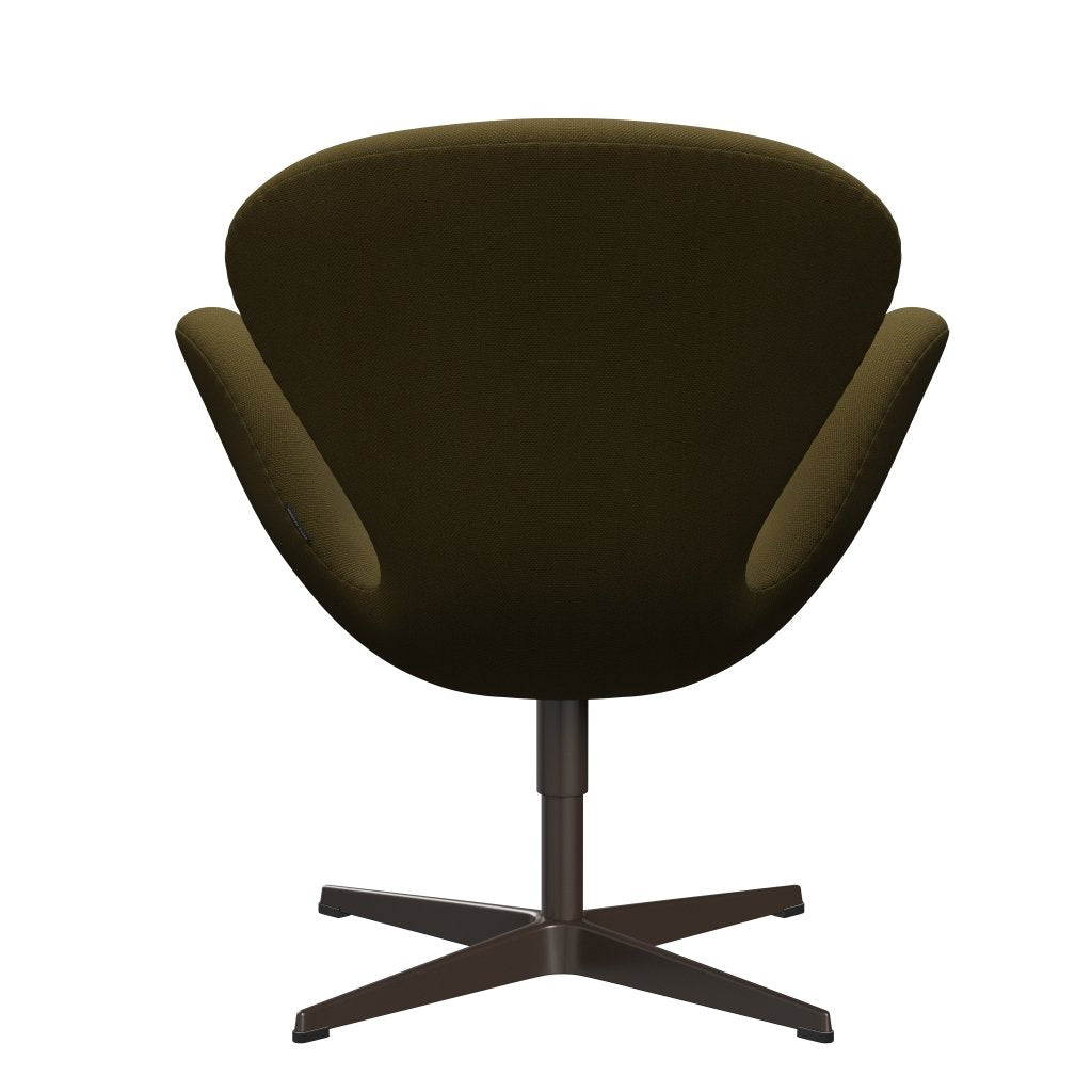 Fritz Hansen Swan -stol, brun brons/steelcut armégrön