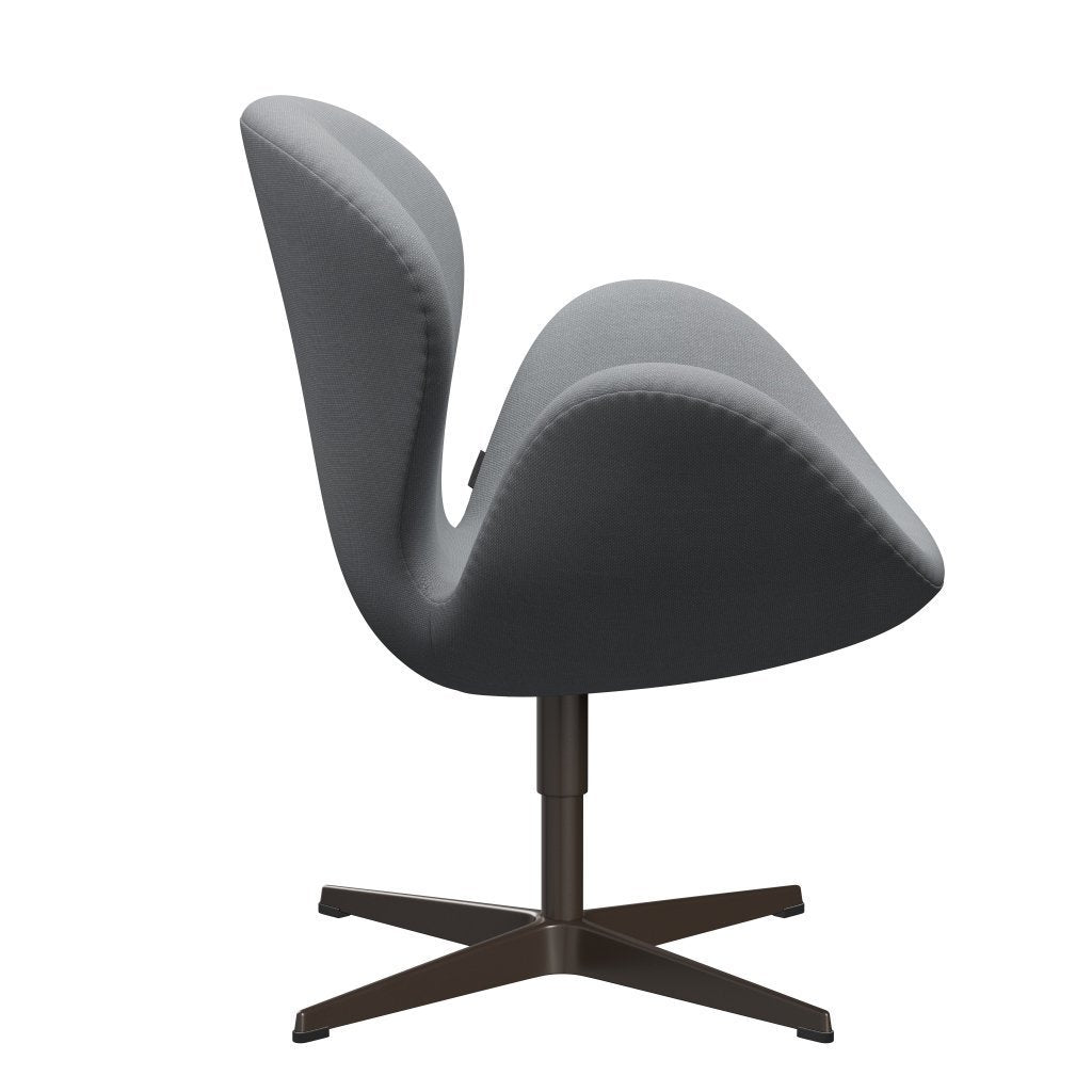 Fritz Hansen Swan stol, brun brons/stålcut ljusgrå