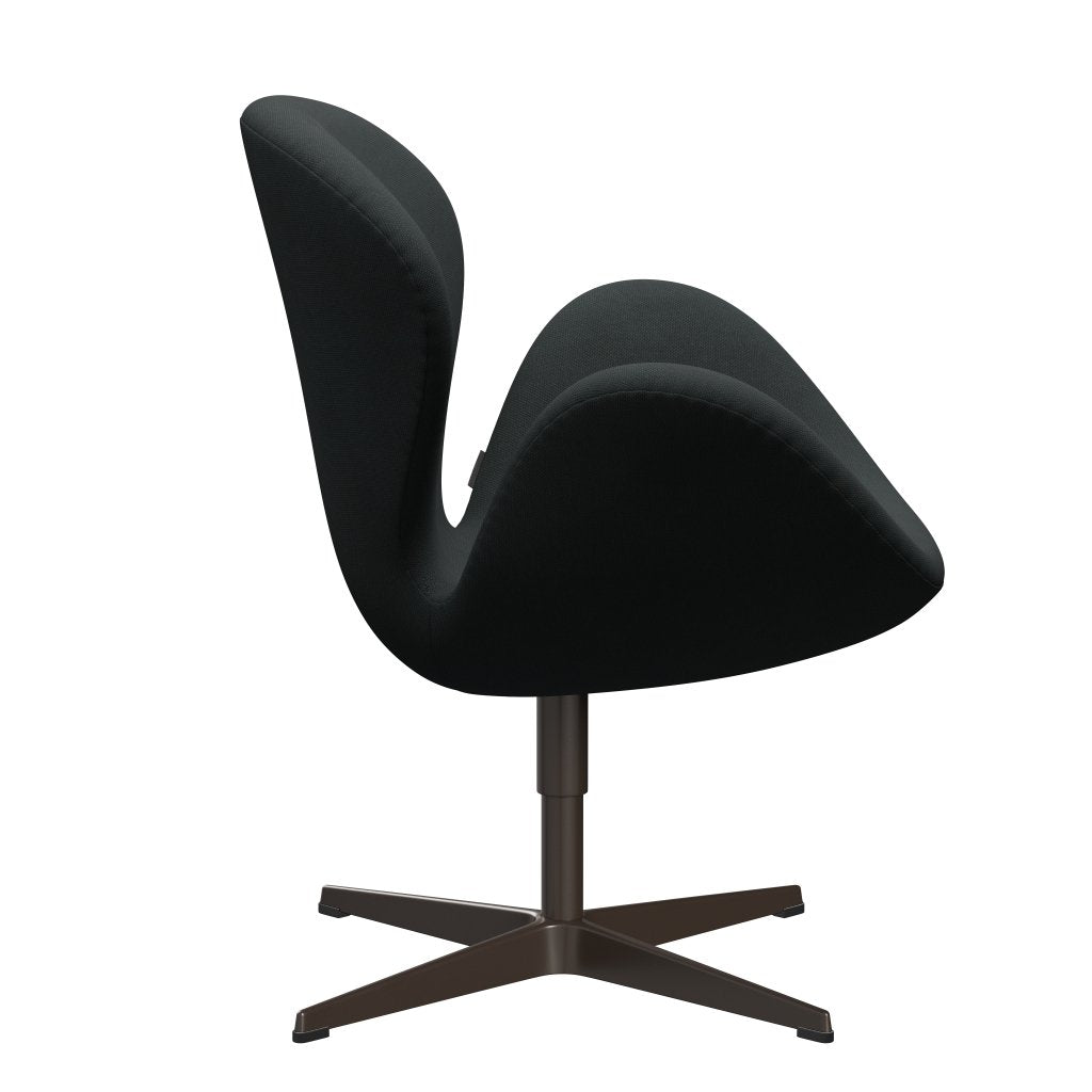 Fritz Hansen Swan Chair, Brown Bronze/Steelcut Charcoal