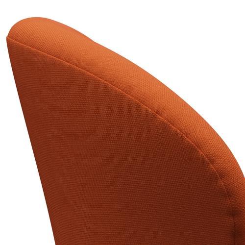 Fritz Hansen Swan Chair, Brown Bronze/Steelcut Dark Orange