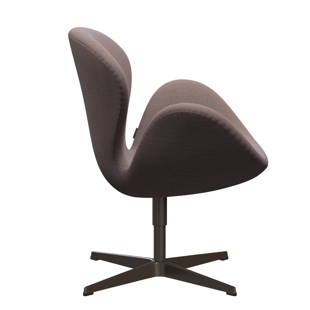 Fritz Hansen Swan stol, brun brons/steelcut trio orange/ljusgrå/svart