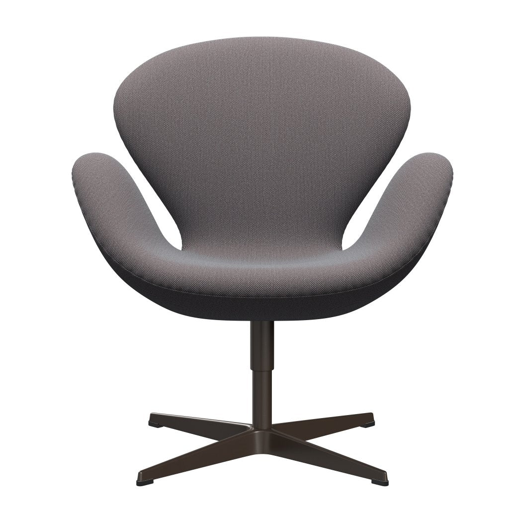 Fritz Hansen Swan stol, brun brons/steelcut trio blekblå/brun/svart