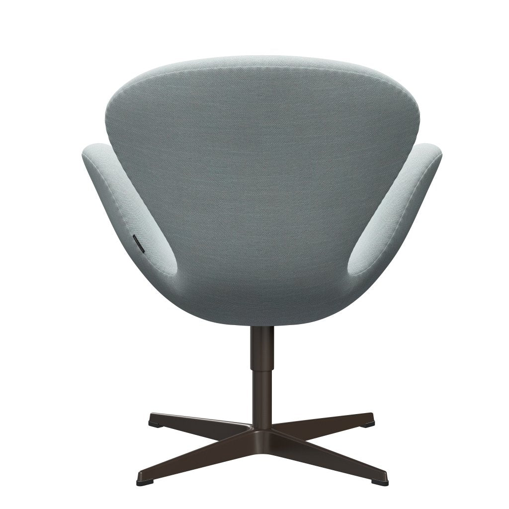 Fritz Hansen Swan stol, brun brons/sunniva vit/ljusblå