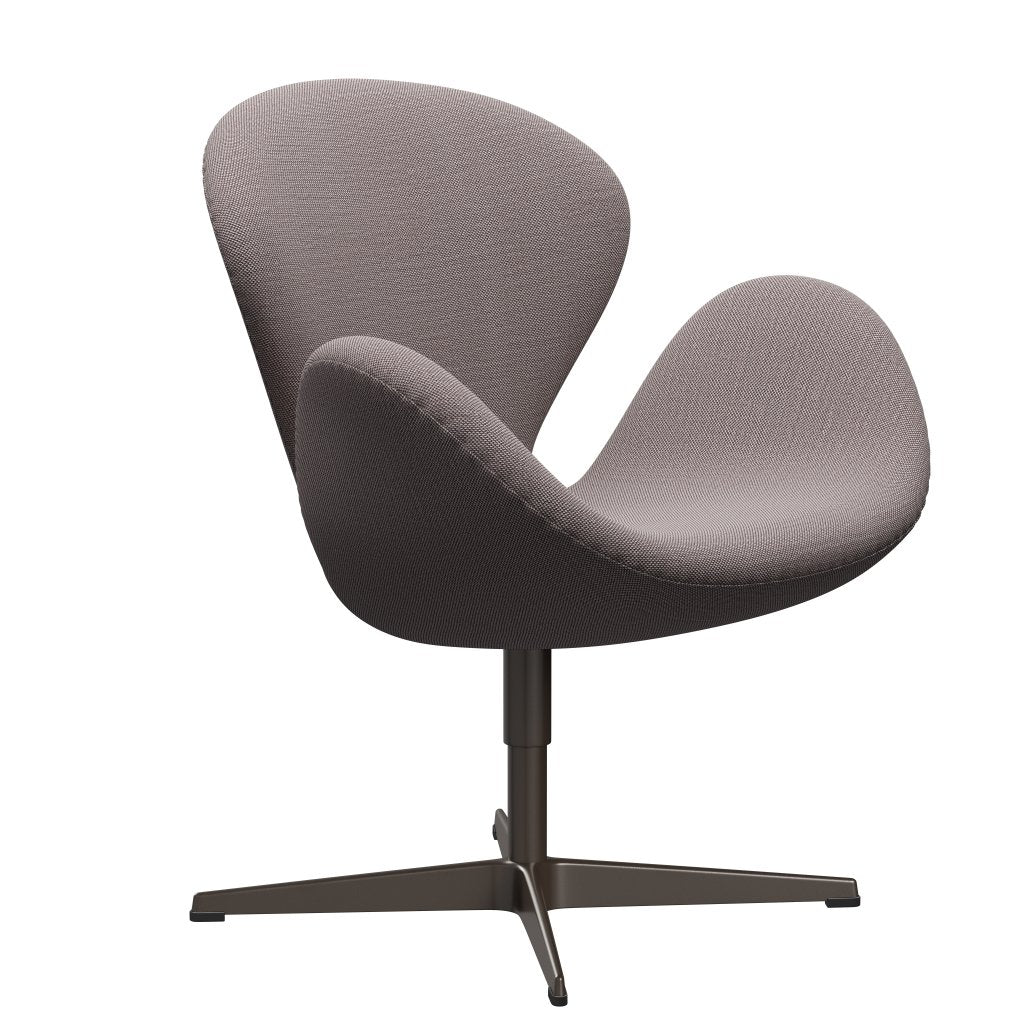 Fritz Hansen Svanenstol, Brown Bronze/Sunniva White/Purple