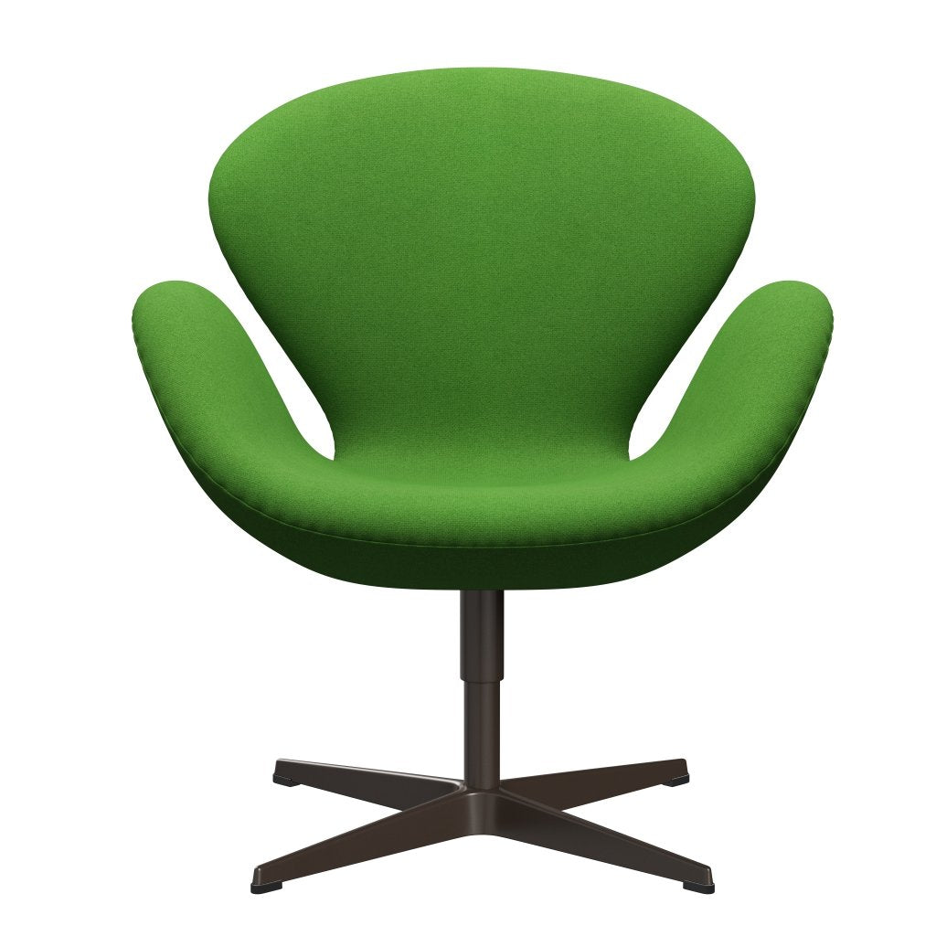 Fritz Hansen Swan stol, brun brons/tonus klar grön