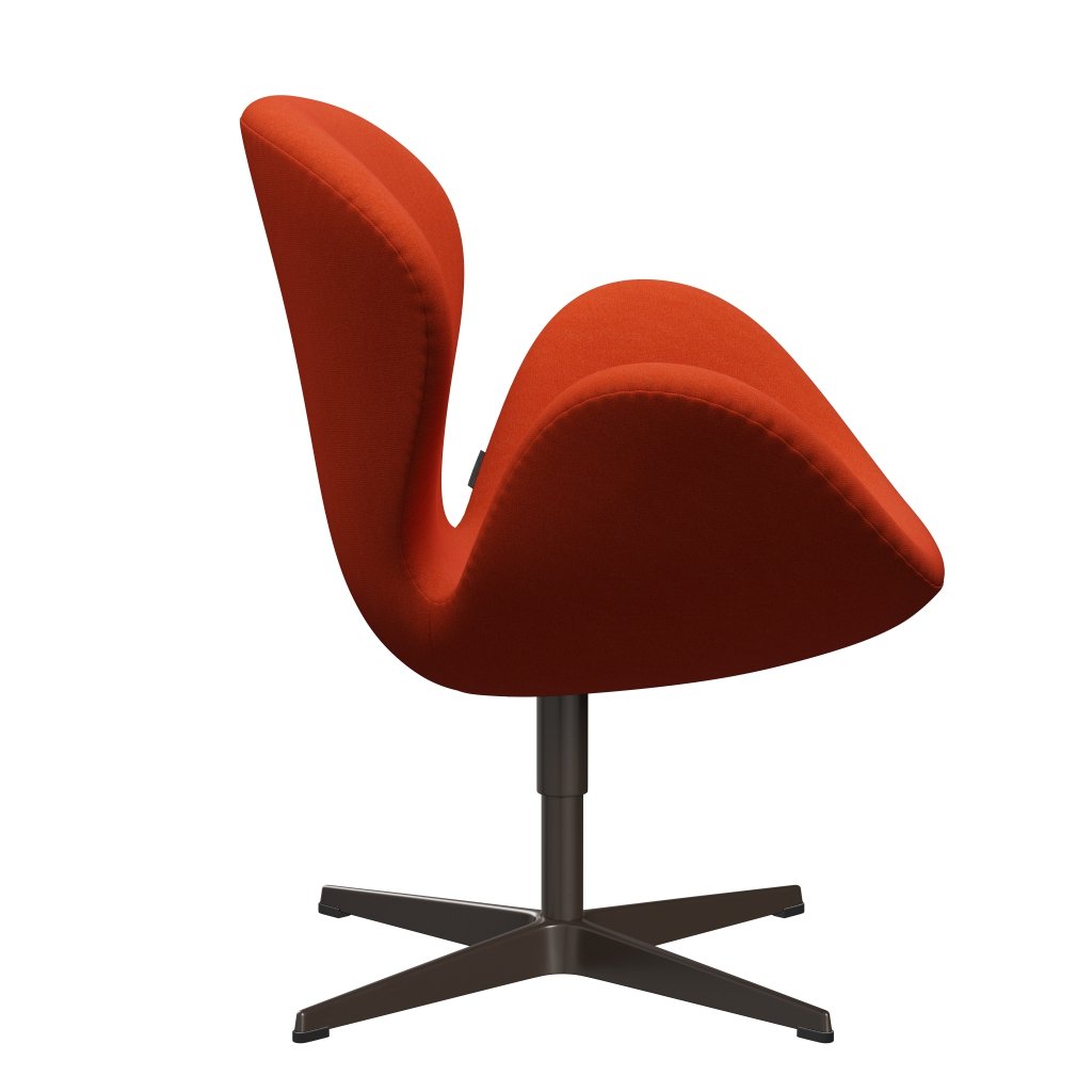 Fritz Hansen Swan Chair, Brown Bronze/Tonus Orange (554)