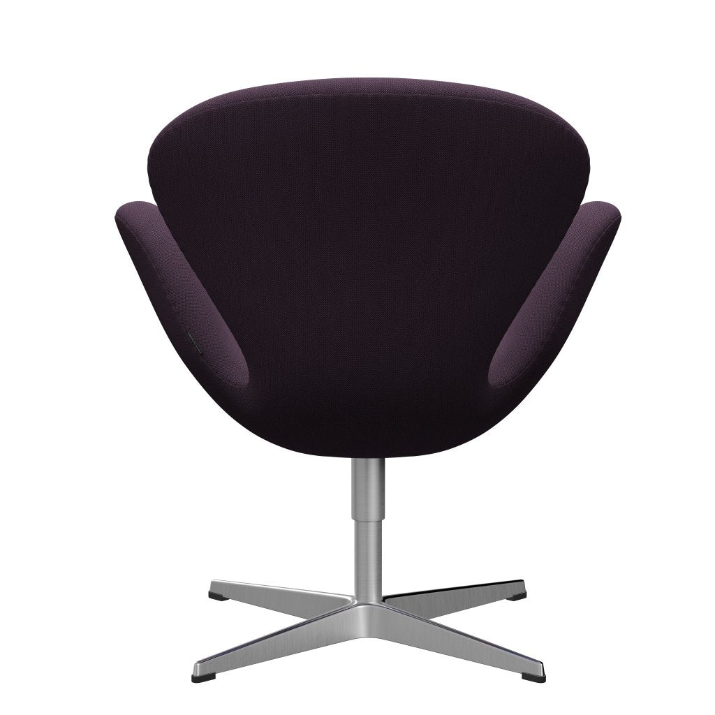 Fritz Hansen Swan -stol, satinpolerad aluminium/fångst Dark Purple