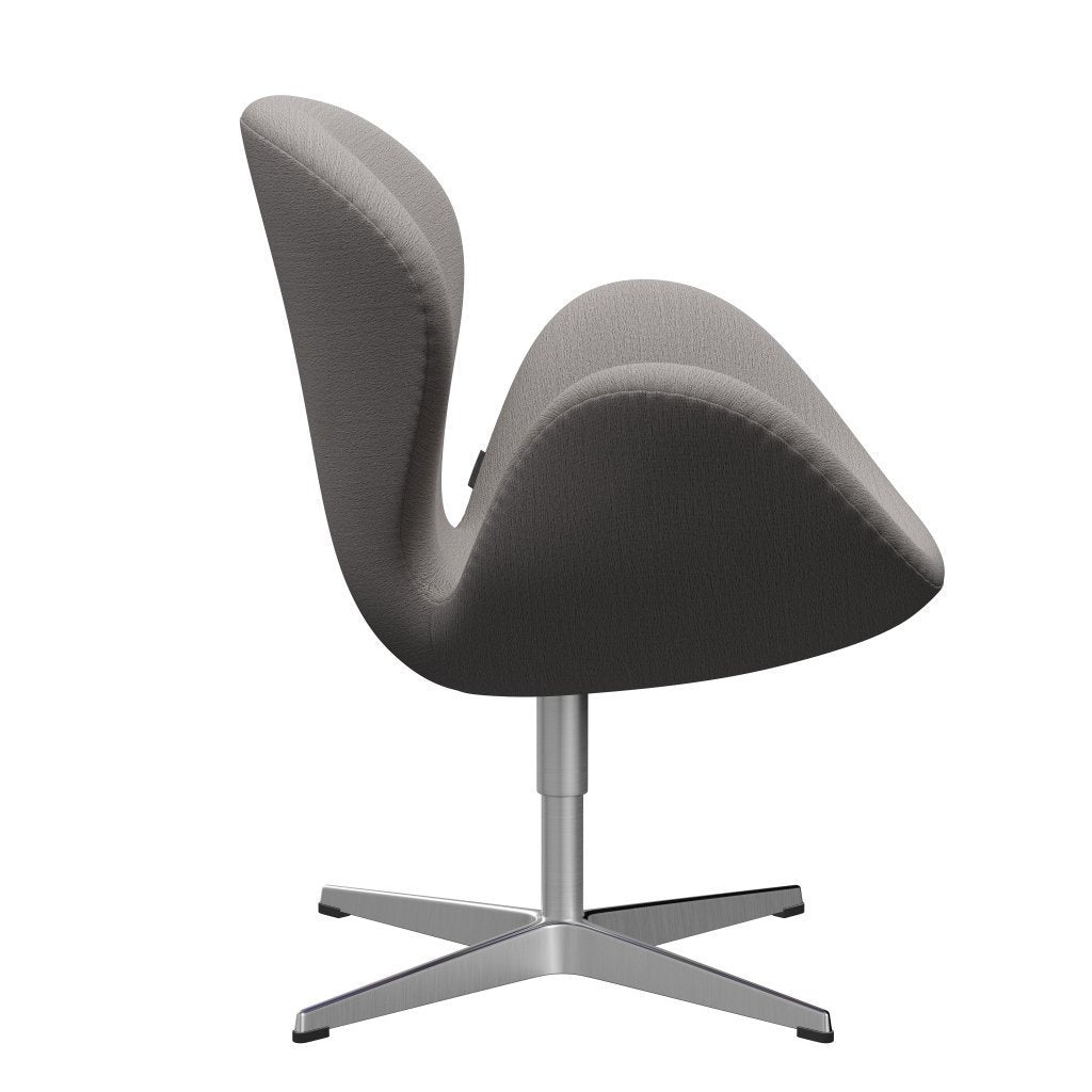 Fritz Hansen Swan Chair, Satin Polished Aluminium/Christianshavn Beige