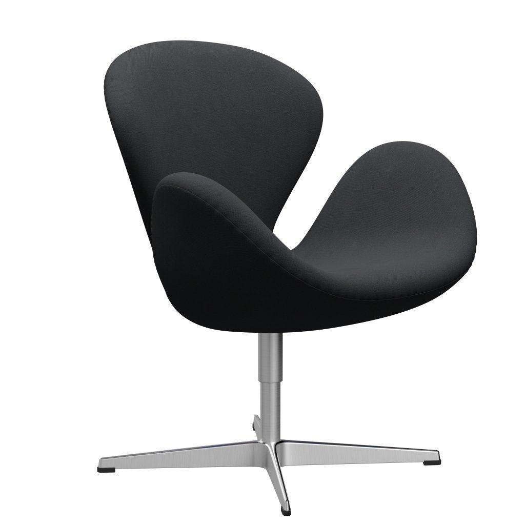 Fritz Hansen Swan -stol, satinpolerad aluminium/Christianshavn mörkgrå