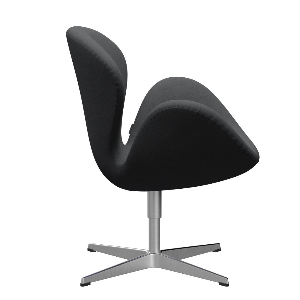 Fritz Hansen Swan -stol, satinpolerad aluminium/Christianshavn Gray Uni