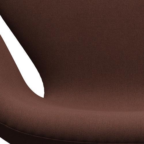 Fritz Hansen Swan -stol, satinpolerad aluminium/Christianshavn Dark Orange