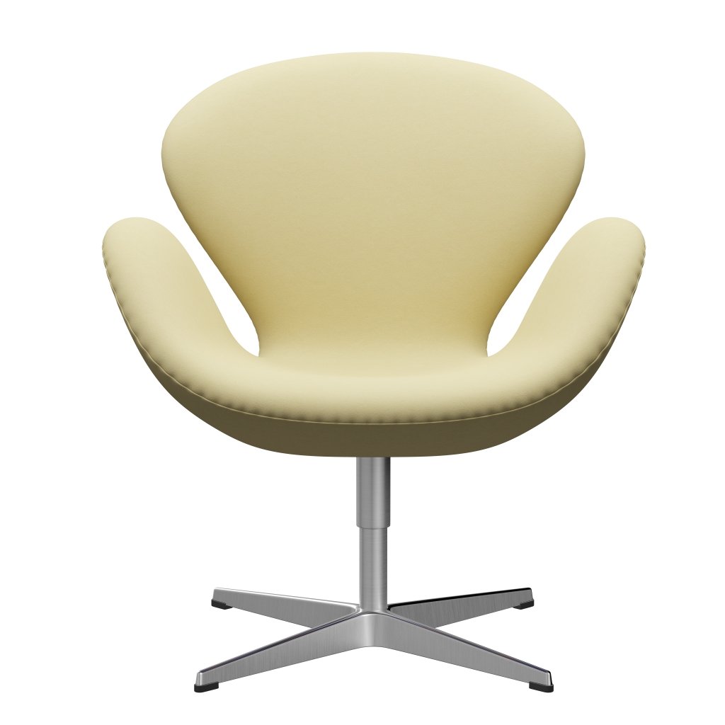 Fritz Hansen Swan -stol, satinpolerad aluminium/komfort grå (68008)