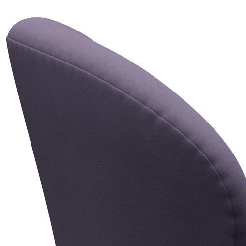 Fritz Hansen Swan Chair, Satin Polished Aluminium/Comfort Purple