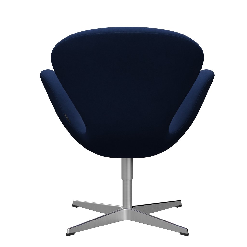 Fritz Hansen Swan Chair, Satin Polished Aluminium/Comfort Violet