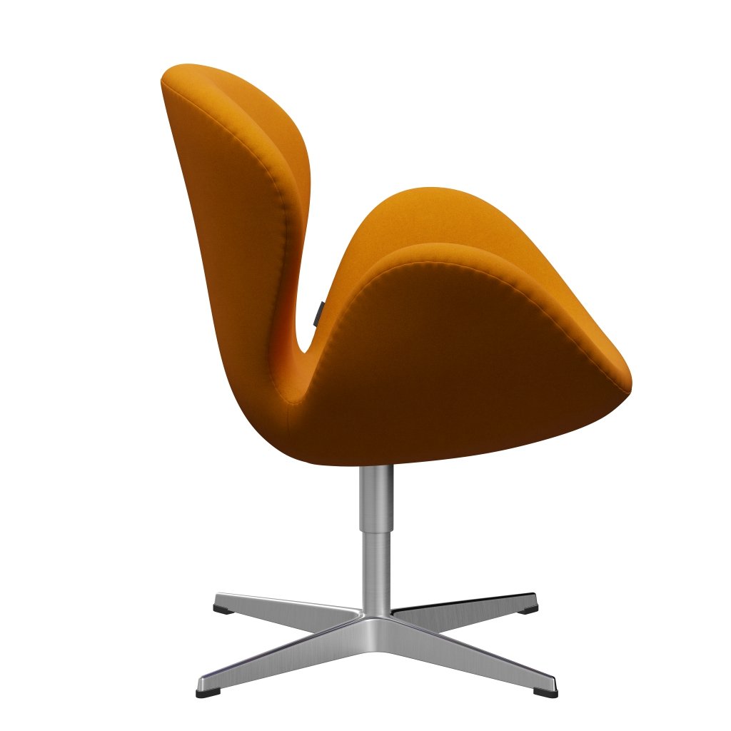 Fritz Hansen Swan -stol, satinpolerad aluminium/divina senap
