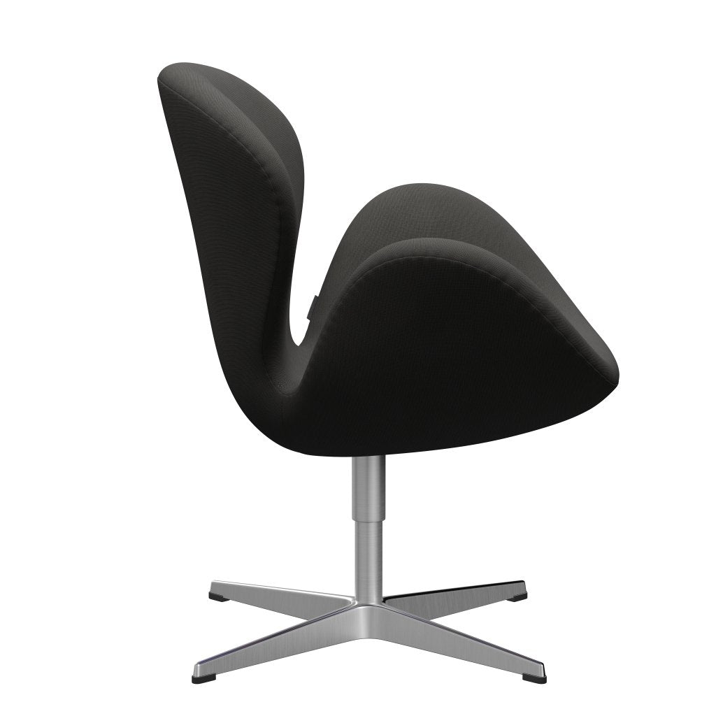 Fritz Hansen Swan Chair, Satin Polished Aluminium/Fame Brown (61060)