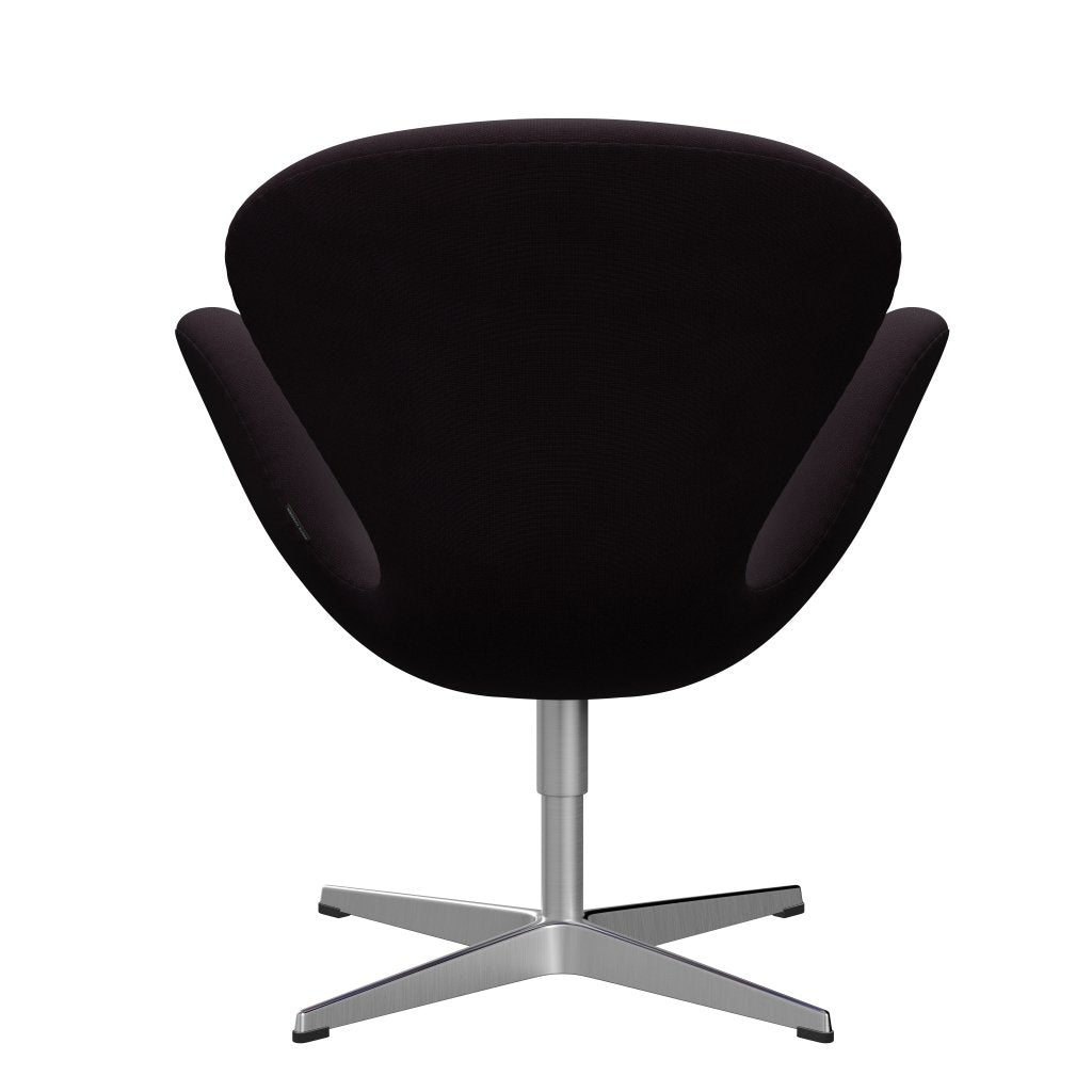 Fritz Hansen Swan Chair, Satin Polished Aluminium/Fame Brown (61108)