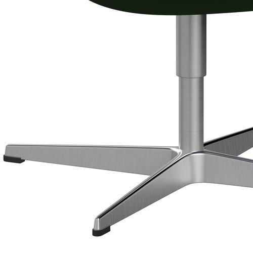 Fritz Hansen Swan -stol, satinpolerad aluminium/berömmelse gräsgrön
