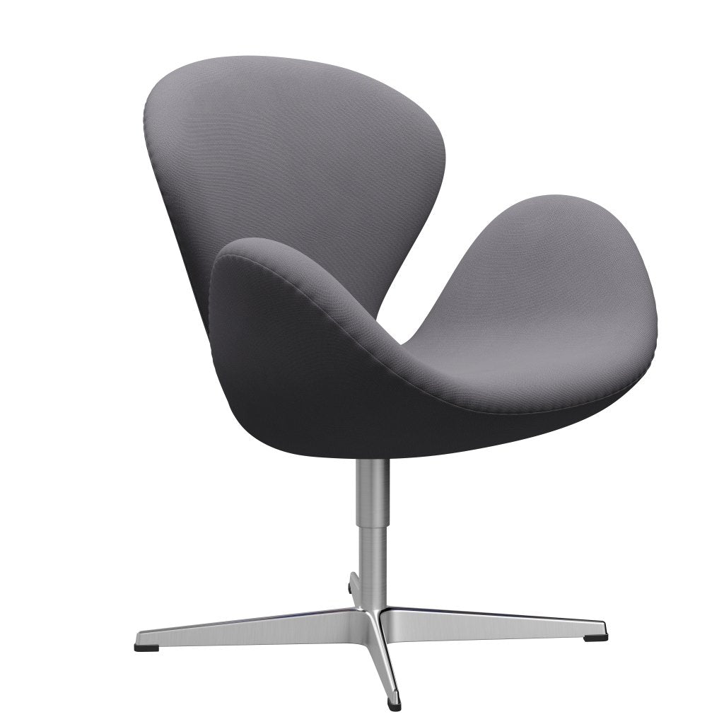 Fritz Hansen Swan Chair, Satin Polished Aluminium/Fame Grey (60078)