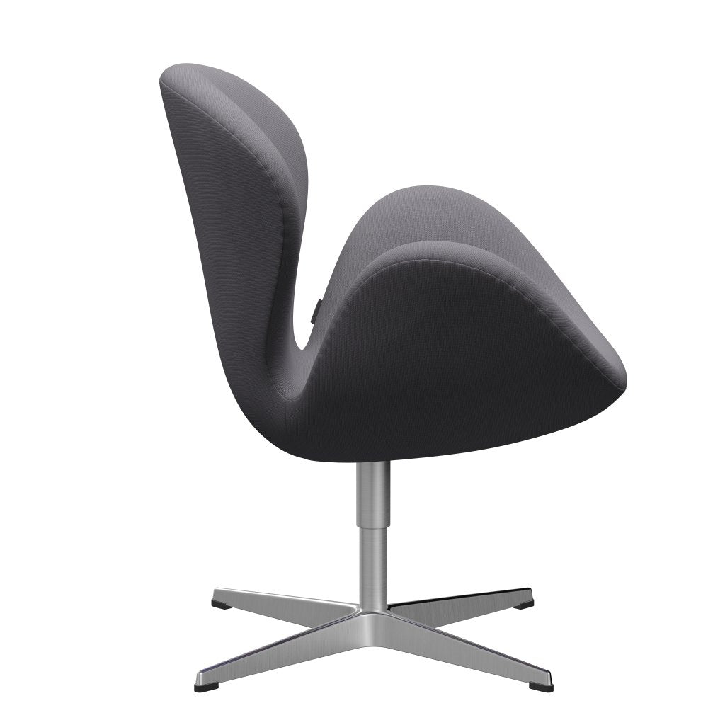Fritz Hansen Swan Chair, Satin Polished Aluminium/Fame Grey (60078)