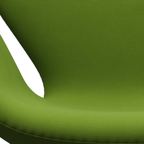 Fritz Hansen Swan Chair, Satin Polished Aluminium/Fame Green