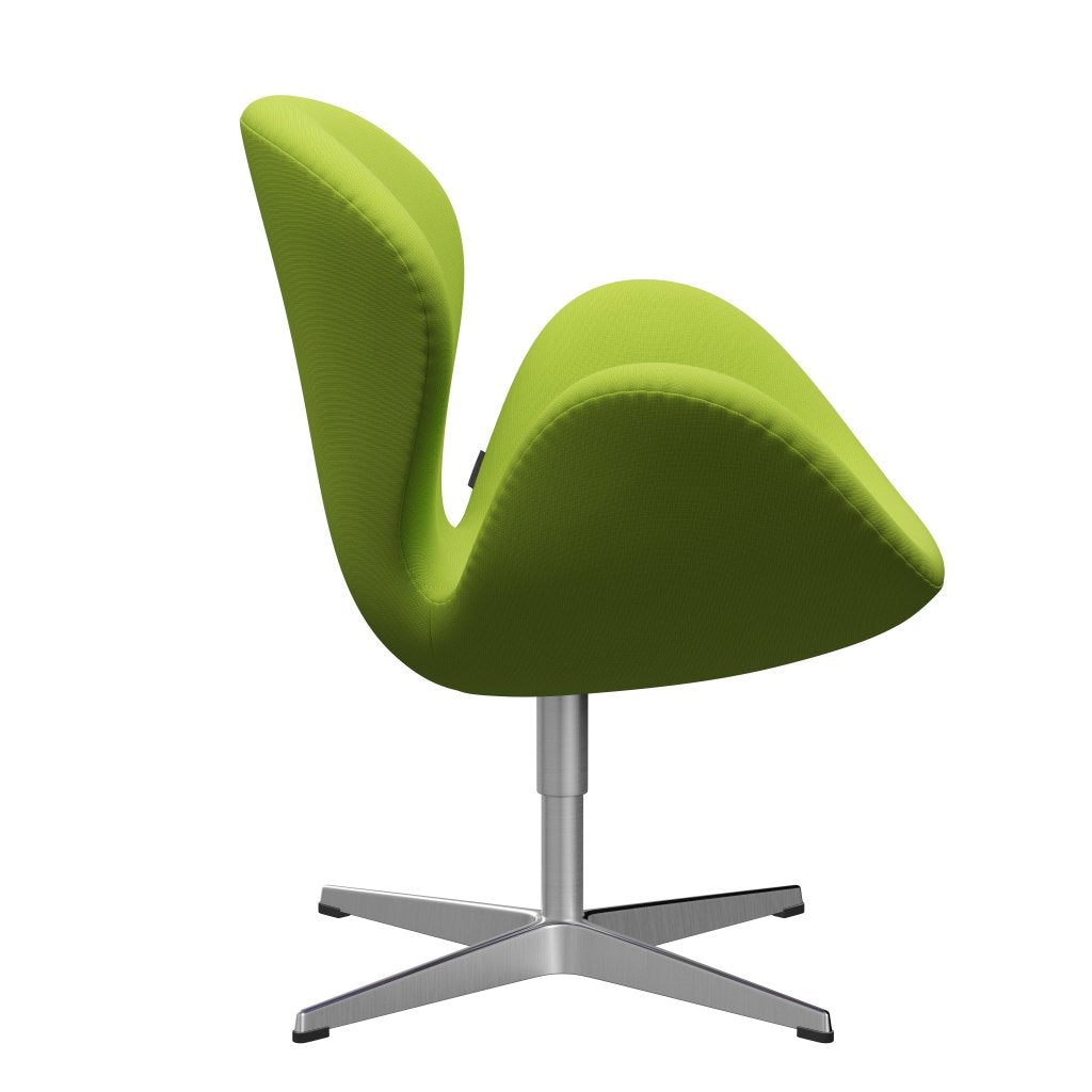 Fritz Hansen Swan -stol, satinpolerad aluminium/berömmelse neongrön