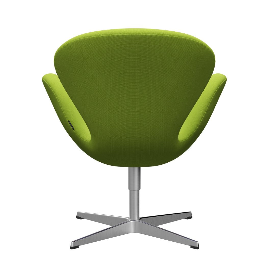 Fritz Hansen Swan -stol, satinpolerad aluminium/berömmelse neongrön