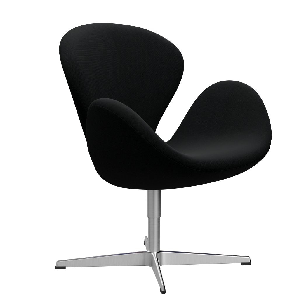 Fritz Hansen Swan -stol, satinpolerad aluminium/berömmelse svart
