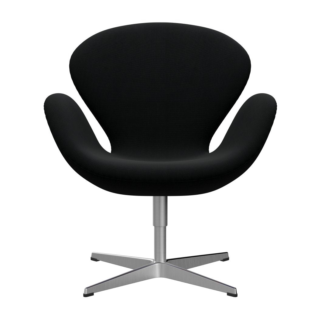Fritz Hansen Swan -stol, satinpolerad aluminium/berömmelse svart
