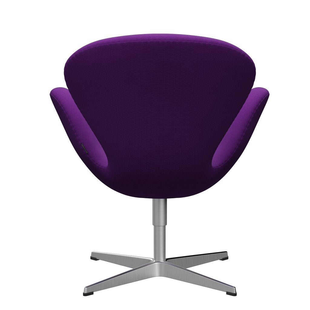Fritz Hansen Swan Chair, Satin Polished Aluminium/Fame Purple