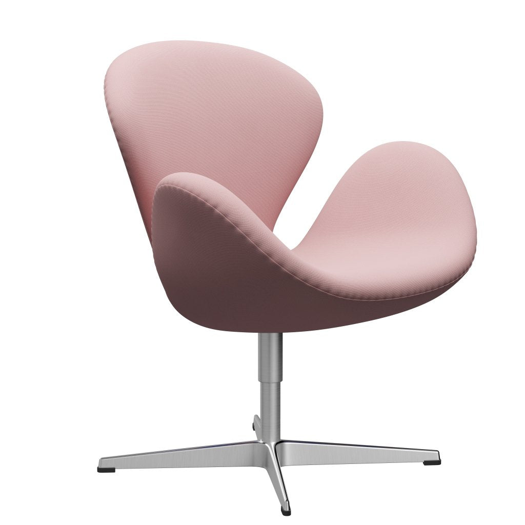 Fritz Hansen Swan Chair, Satin Polished Aluminium/Fame Hot Pink