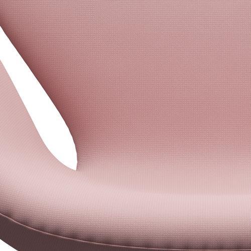Fritz Hansen Swan Chair, Satin Polished Aluminium/Fame Hot Pink