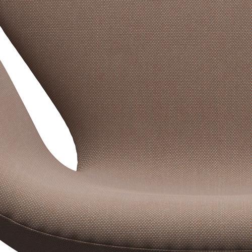 Fritz Hansen Swan Chair, Satin Polished Aluminium/Steelcut Trio Warm Sand
