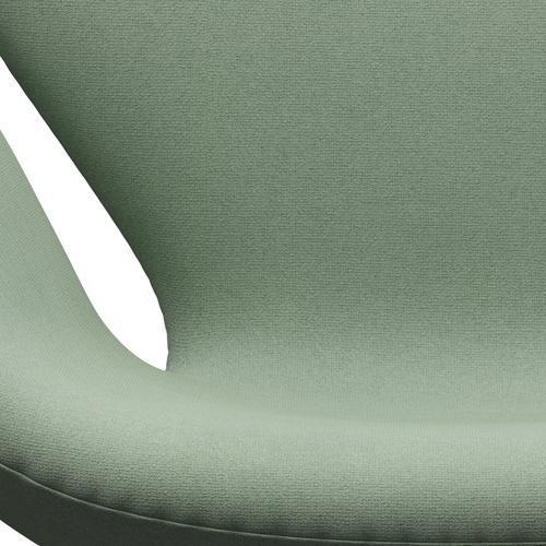 Fritz Hansen Swan -stol, satinpolerad aluminium/tonus Mint Green
