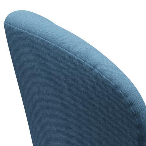 Fritz Hansen Swan -stol, satinpolerad aluminium/tonus pastellblå