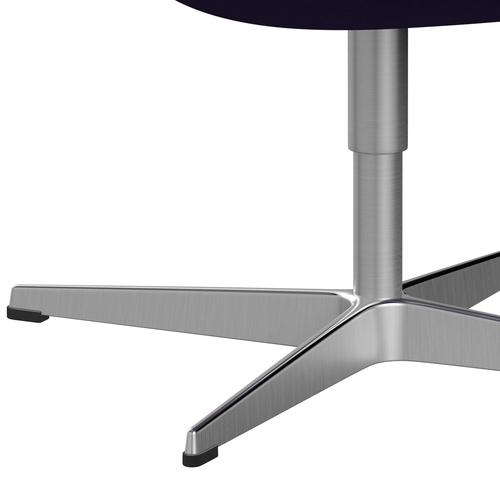 Fritz Hansen Swan -stol, satinpolerad aluminium/tonuslila