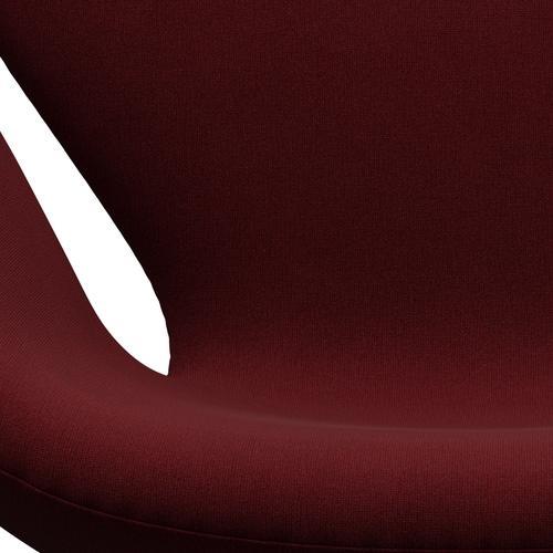Fritz Hansen Swan -stol, svart lackerad/kristen röda uni