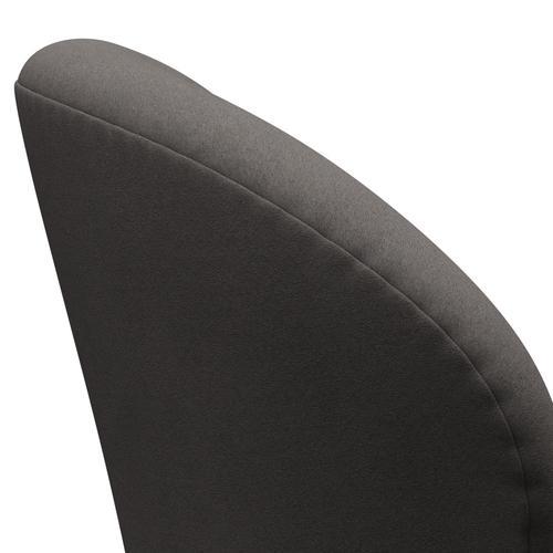 Fritz Hansen Swan -stol, svart lackerad/komfort mörkgrå (60008)