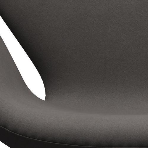 Fritz Hansen Swan -stol, svart lackerad/komfort mörkgrå (60008)