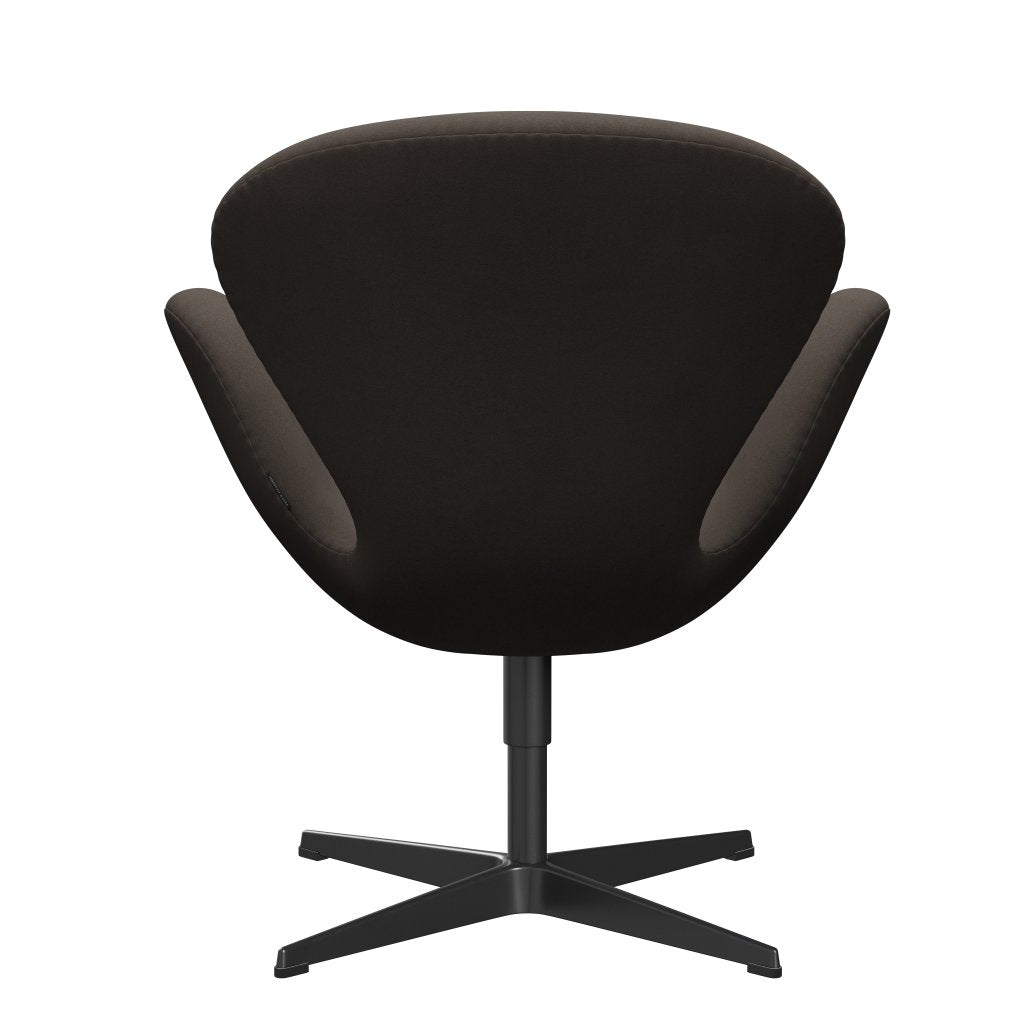 Fritz Hansen Swan -stol, svart lackerad/komfort grå (61014)