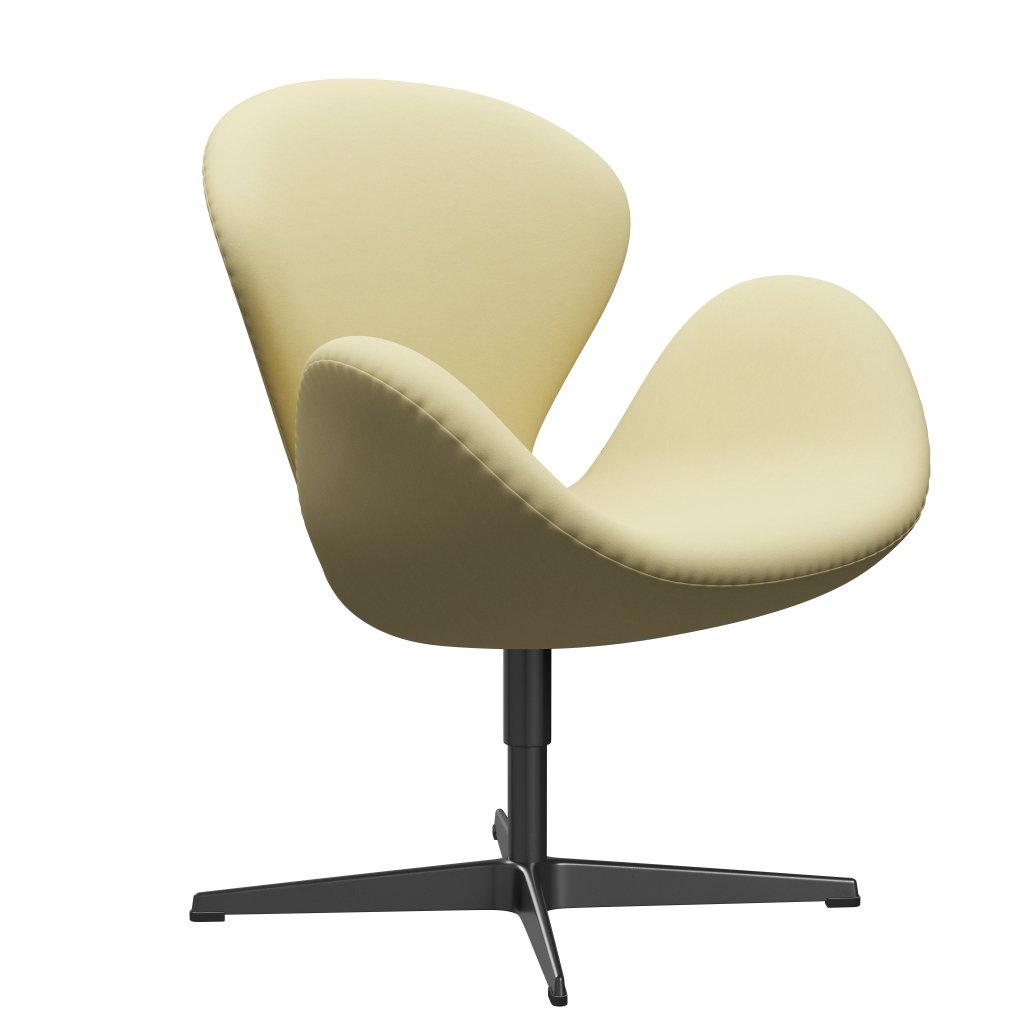Fritz Hansen Swan -stol, svart lackerad/komfort grå (68008)