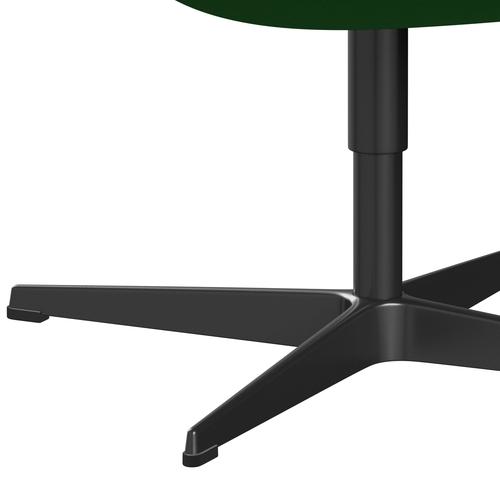 Fritz Hansen Swan -stol, svart lackerad/komfortgrön (68003)