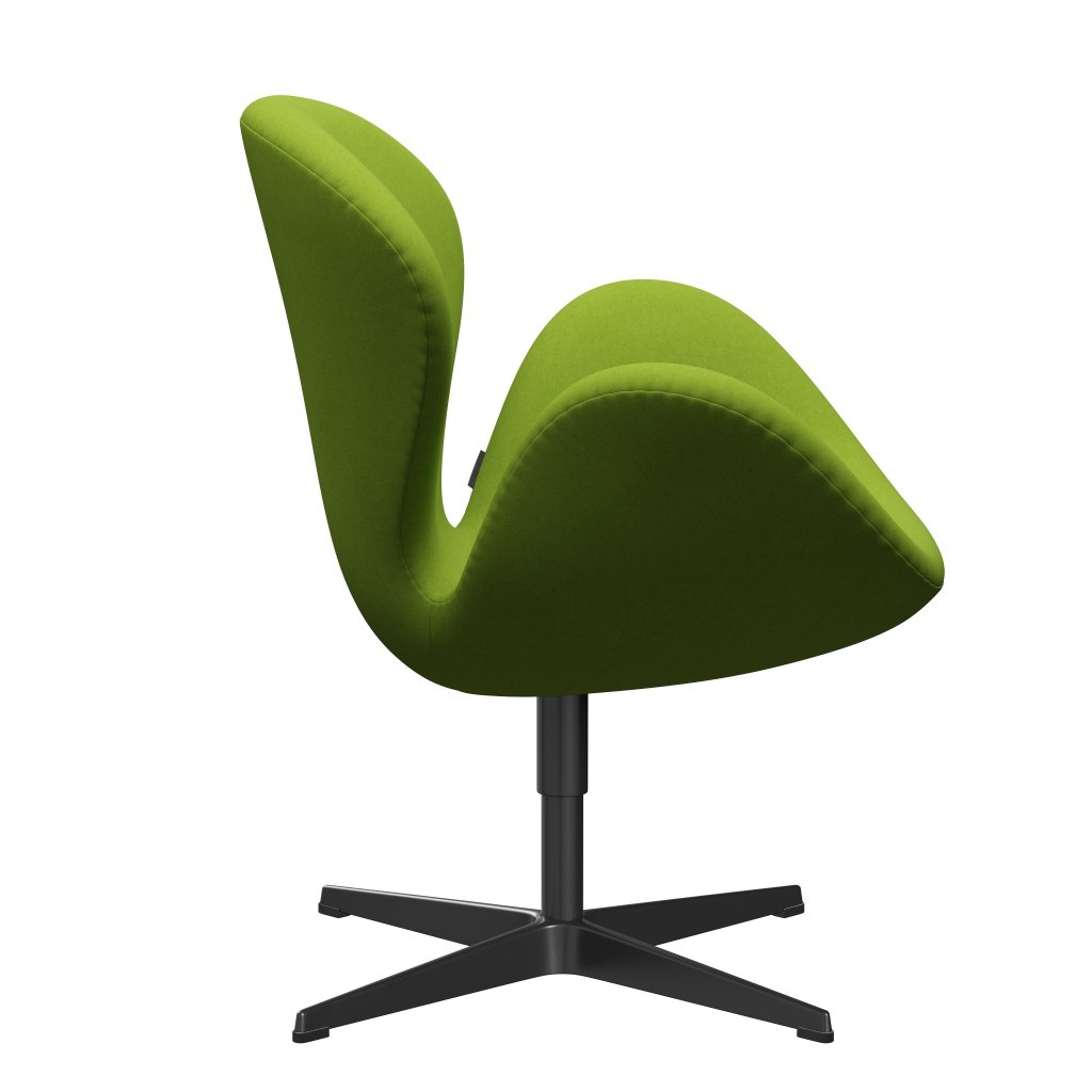 Fritz Hansen Swan -stol, svart lackerad/komfortgrön (68011)