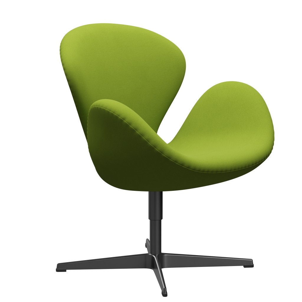 Fritz Hansen Swan -stol, svart lackerad/komfort ljusgrön (68000)