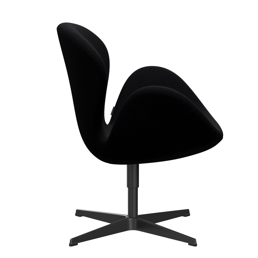Fritz Hansen Swan -stol, svart lackerad/komfort svart (00050)