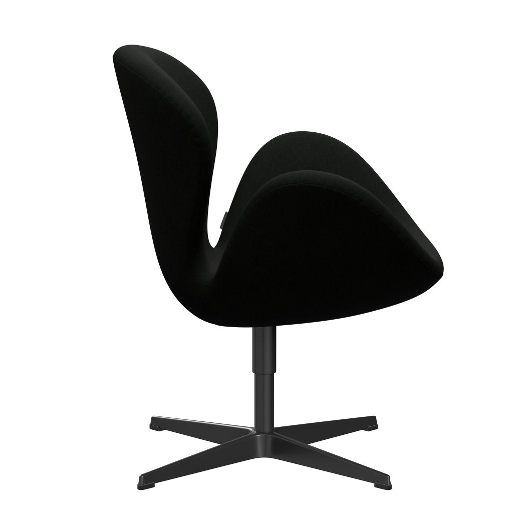 Fritz Hansen Swan -stol, svart lackerad/komfort svart (60009)