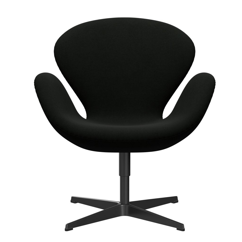 Fritz Hansen Swan -stol, svart lackerad/komfort svart (60009)