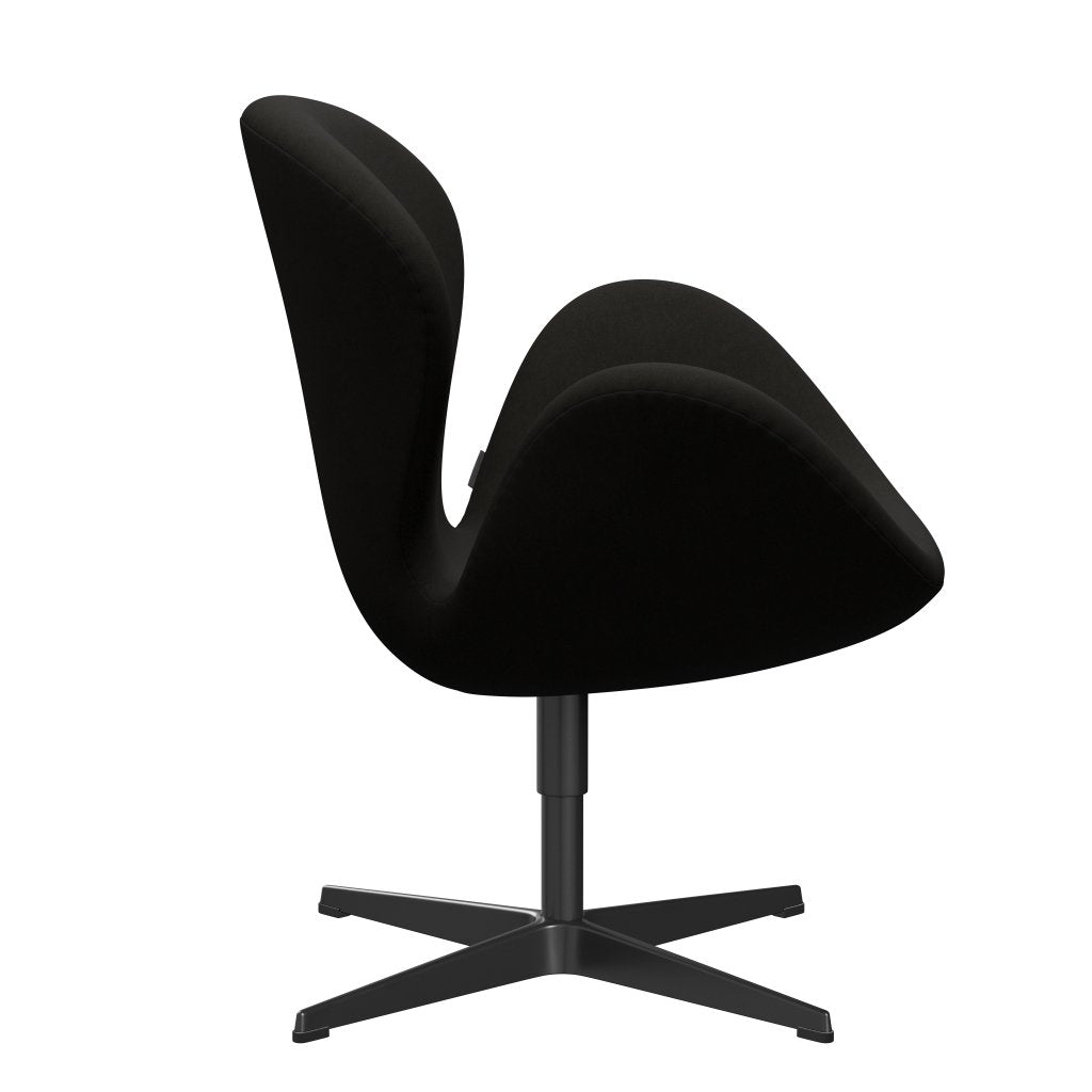 Fritz Hansen Swan -stol, svart lackerad/komfort svart (61013)