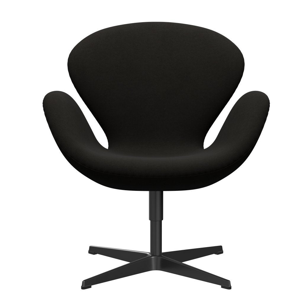 Fritz Hansen Swan -stol, svart lackerad/komfort svart (61013)